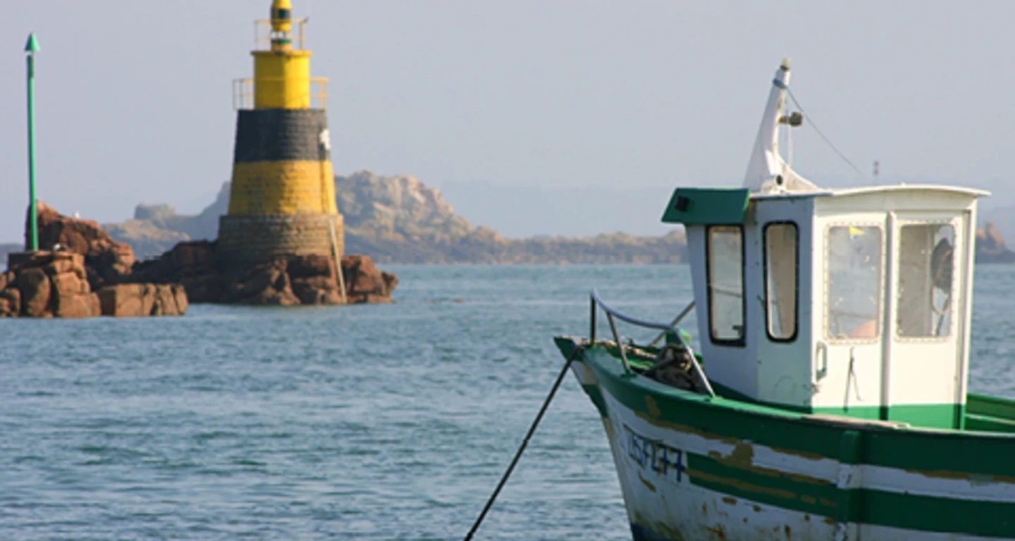 Fischerboot in der Bretagne