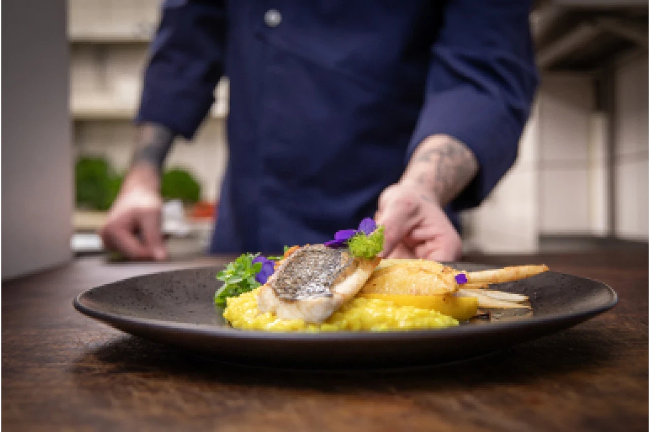  Zitronenrisott mit Fenchel und Dorade