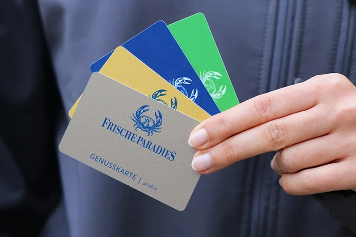 Varianten der Frischeparadies Genusskarte Varianten der Frischeparadies Genusskarte