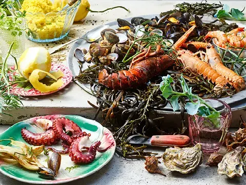 Genießerplatte mit Meeresfrüchten à la FrischeParadies