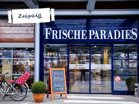 Außenansicht des FrischeParadies Leipzig