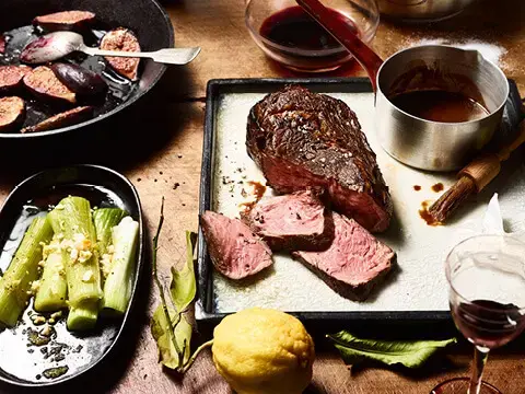 In Whisky mariniertes Entrecôte vom Campo Beef