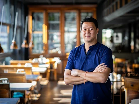 Van Hung Nguyen in seinem Restaurant Van Hung Nguyen in seinem Restaurant