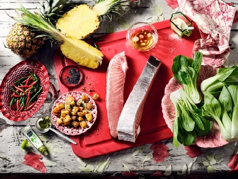 Rezeptbild Thunfisch mit Pak Choi und Ananas